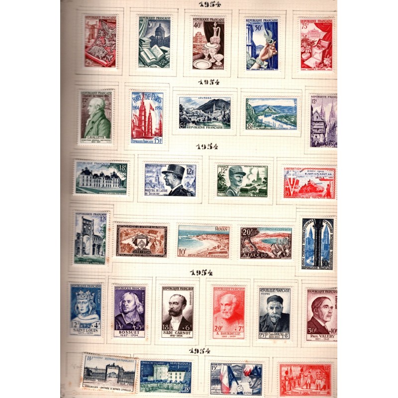 1849-1974 - Frankrig - Samling - Frimærke - Ubrugte mærker.